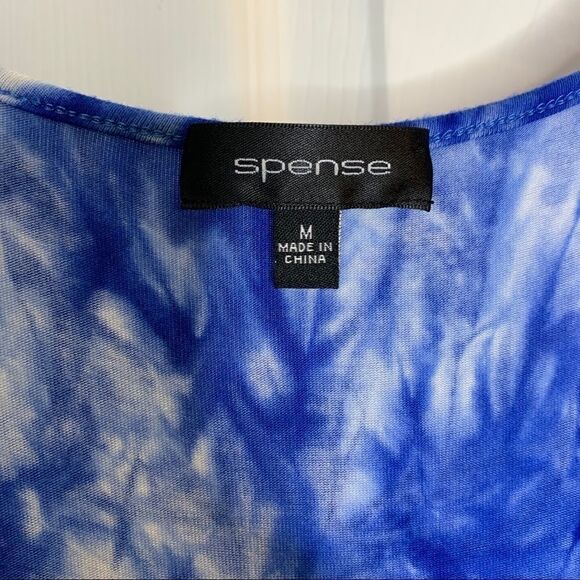 Spense Blue And White Fringe Maxi Dress Tye-Dyed - Picture 6 of 10